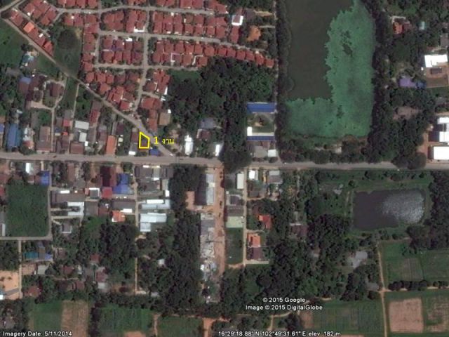 ขายที่ดิน 100 ตรว. ซอยบ้านโนนม่วง หน้าหมูบ้านพิมานบุรี หลังโลตัสเอ็กตร้า