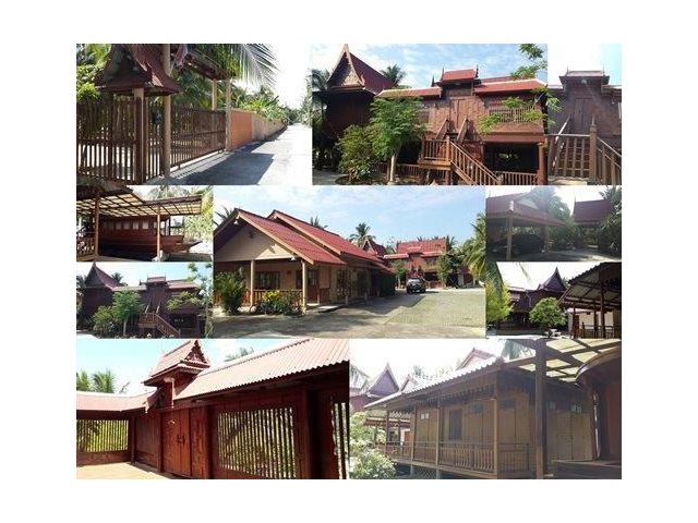 บ้านทรงไทยหลังงามอัมพวาใกล้ชูชัยบุรี