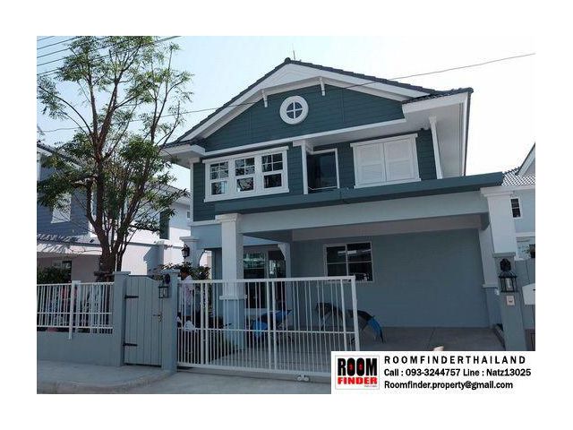 FOR RENT (สำหรับเช่า) Chaiyapruk Bangna Km.7 / 3 beds 3 baths / 55 Sqw.**40,000** Partly Furnished. New House. Good Comm