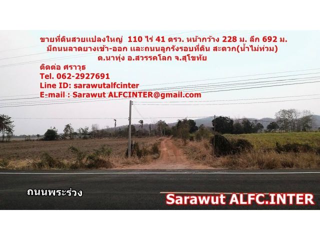 Land for sale in Sawankalok , Sukothai province ! LOOKING FOR INVESTOR !