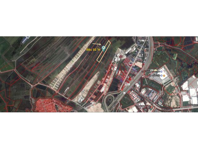 L 107 ขายที่ดิน ชลบุรี ติดซอยเทศบาลคลองตำหรุ1 ตัวที่ติดถนน 32 ไร่กว่า จากถนนใหญ่ถึงตัวที่ดินเพียง 500 เมตร