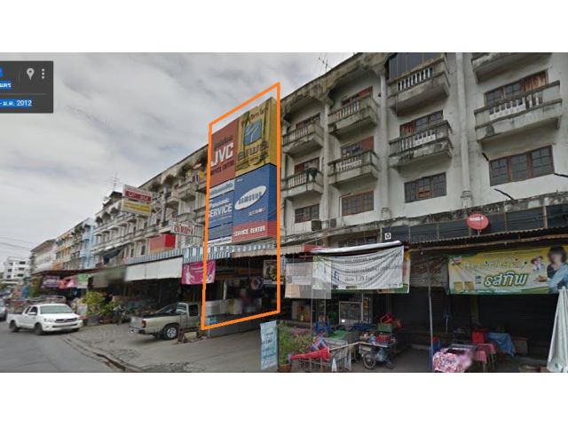 ขายตึกแถวติดตลาดกลางเมืองมีนบุรี  ทำเลดีมาก เหมาะค้าขาย 0961914239