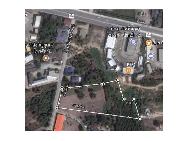 ขายที่ดินเปล่า 7.1.65 ตร วา ตำบลหนองรี อำเภอเมือง จังหวัดชลบุรี ถนนสายหลักผชลบุรี-บ้านบึง344