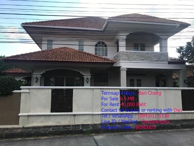 Sale Big and Lovely House for Rent or Sale in Ban Chang