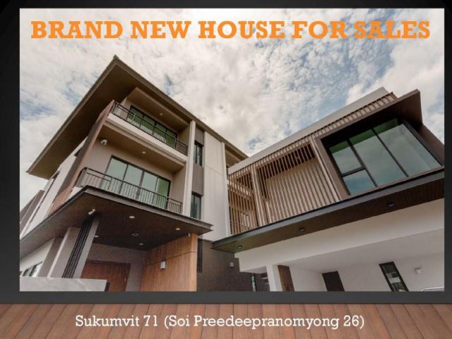 Brand new 6 bedrooms house with pool for sale at Sukhumvit 71 - Prakanong
