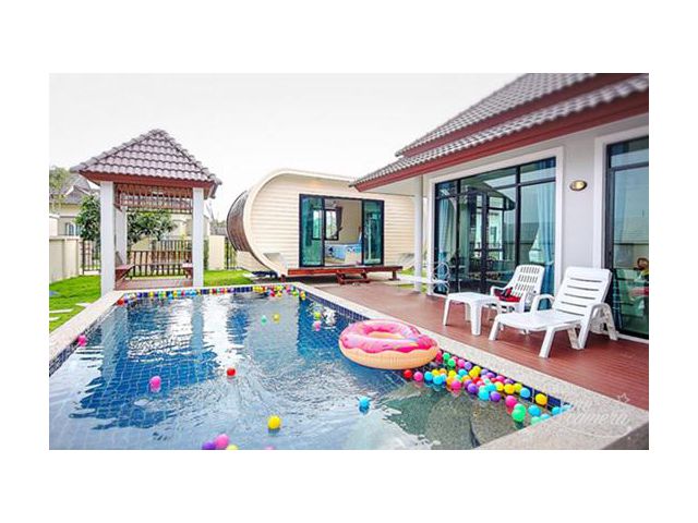 บ้านหัวหินพร้อมสระว่ายน้ำ หนองพรานพุก 100วา 3นอน 3น้ำ 3.95ล้าน 0949263629