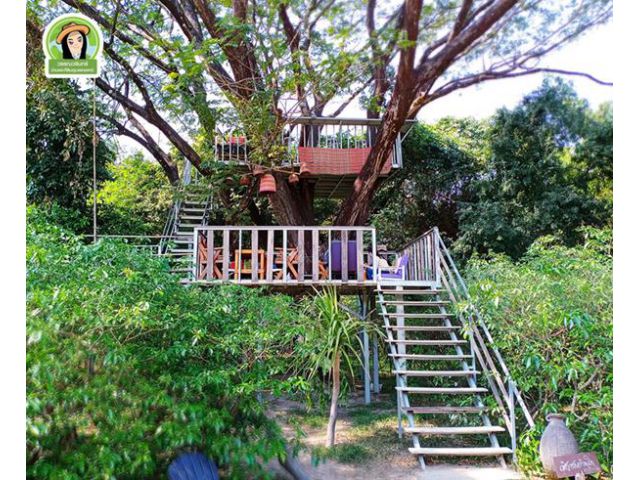 บ้านต้นไม้ ร้านอาหารและที่พัก ทำเลในตัวเมืองอุบล