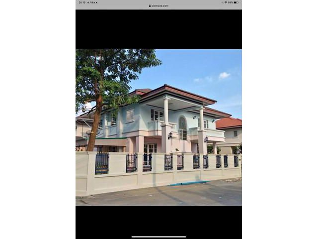 H14ใหัเช่าบ้านเดี่ยว ในหมู่บ้านธนาภิรมย์ 123ตรว 4ห้องนอน 4ห้องน้ำ  พื้นที่ใช้สอย 300 ตรม 50000ต่อเดือน