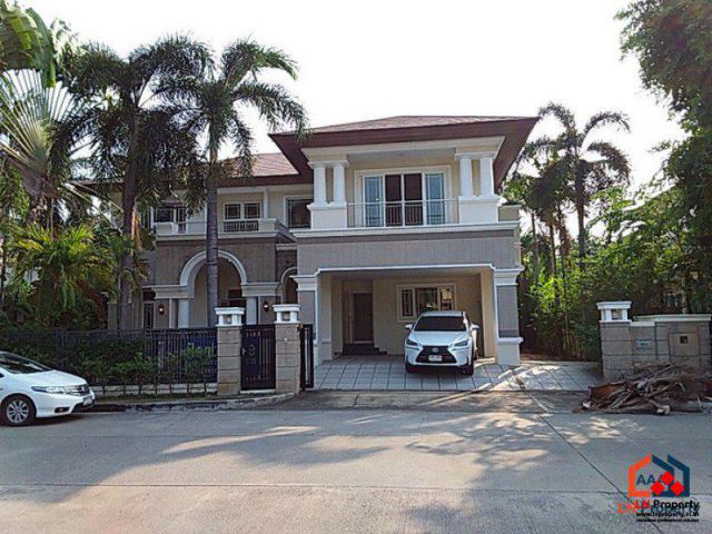 ขายบ้านเดี่ยว เลขที่บ้านมงคล 130 ตรว. 5 นอน 5 น้ำ ถนนกิ่งแก้ว สุวรรรภูมิ