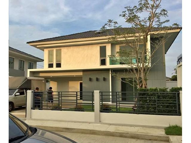 H21บ้านเดี่ยวเพอร์เฟคเพลส4 บางรักน้อย ติดถนนราชพฤกษ์ ใกล้รถไฟฟ้าสายสีม่วง 3ห้องนอน  3 ห้องน้ำ 146ตรม 35000ต่อเดือน