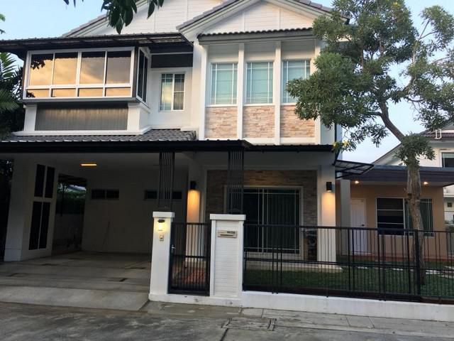 H26ให้เช่าบ้านเดี่ยว 2ชั้น หมู่บ้านมัณฑนา ถนนชัยพฤกษ์ ปากเกร็ด 63ตรว  4นอน 4น้ำ 1ห้องคนใช้ 39,000ต่อเดือน