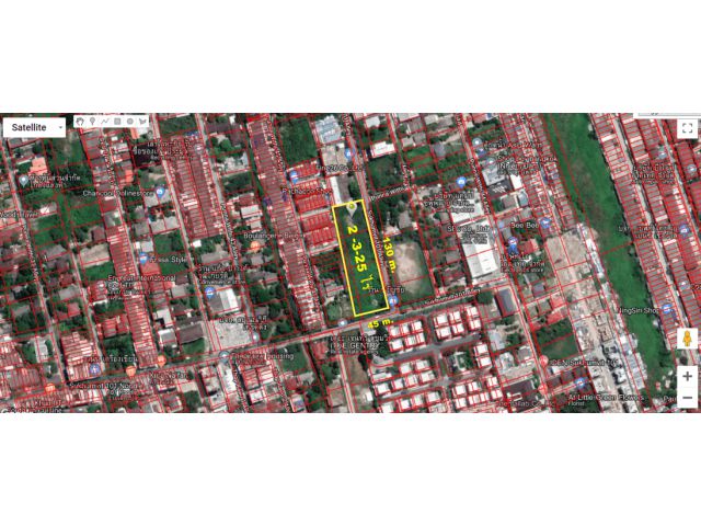 ขายที่ดินเนื้อที่ 2-3-25 ไร่ (1,125 ตรว.) สุขุมวิท 101  จาก ซ.สุขุมวิท 101 เพียง 1.5 กม. ใกล้ BTS สถานีปุณณวิถี