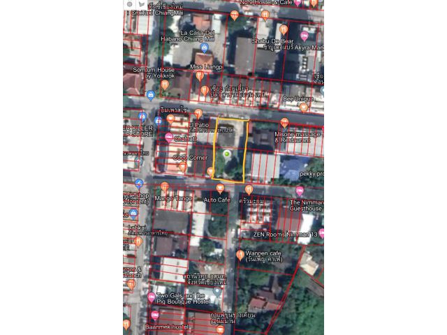 ที่ดินย่านนิมมานเหมินทร์ ติดถนน 2 ซอย