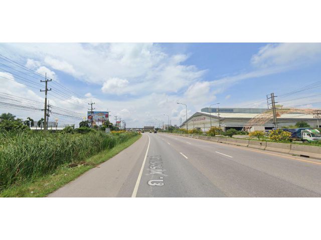 ขายที่ดิน17ไร่ราคาถูกติดถนนใหญ่พระราม2 พื้นที่สร้างโรงงาน