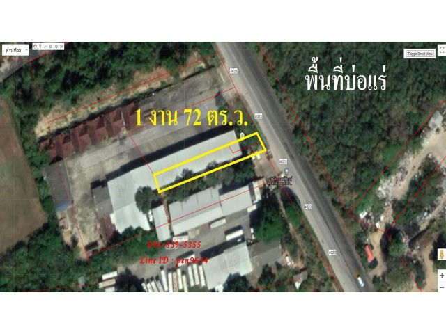 PH755 ขายที่ดินพื้นที่บ่อแร่ 1 งาน 72 ตร.ว. ติดถนนเส้นหลักใกล้ทะเล