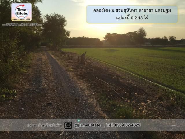 ขายที่ดินl 218ตรว. ติด ม.สวนสุนันทาศาลายา นครปฐม