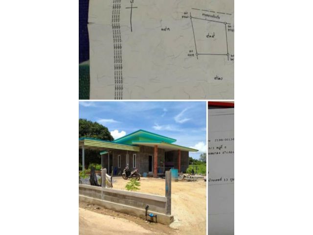 บ้านพร้อมทีดินใกล้ทะเล