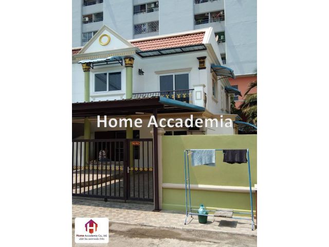 ให้เช่าทาวน์เฮาส์ 2 ชั้น หลังมุมแต่งสวย พื้นที่ 40 ตรว. ม.บ้านเรา ซ.แฮปปี้แลนด์ บางกะปิ
