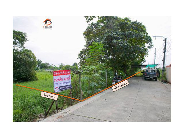 ขาย ที่ดินเปล่า บางกรวย-กรุงเทพ ซอย อบต.บางบัวทอง 23 (ซ.ทองทิพย์) เนื้อที่ 223 ตร.ว.