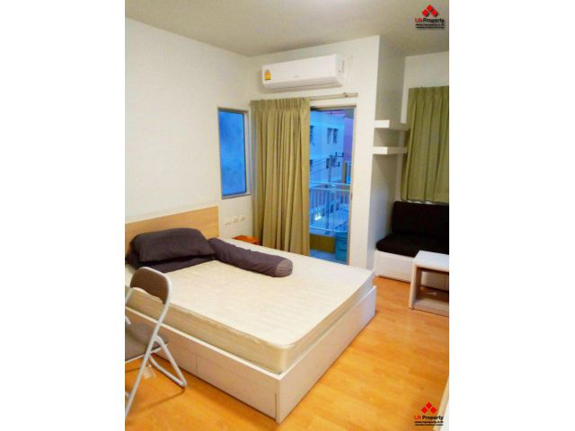 ให้เช่าคอนโด ห้องมุมสตูดิโอ 28.5ตรม. ใกล้ BTS อุดมสุข