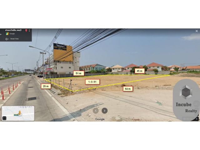 ขายที่ดิน 1-0-91.0 ไร่ บ้านปึก