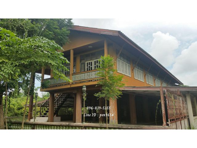 PH827 ขายบ้านไม้สักทอง พร้อมที่ดิน 20 ไร่นครนายกเหมาะทำรีสอรท์ บ้านพักผู้สูงอายุ