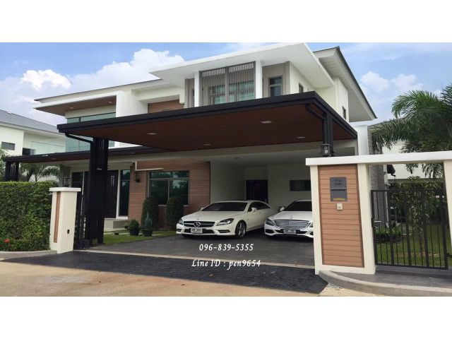 PH829 ขายบ้านใหม่โครงการสุดหรู  ใกล้ MRT สายสีน้ำเงินไทรม้า ครื่องใช้ไฟฟ้า เฟอร์ครบ