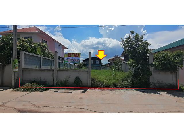 ขายที่ดินเปล่าพร้อมสร้างบ้าน ห่างจากถนนขอนแก่น-ยางตลาด 200 ม. เนื้อที่ 93.7 ตร.ว.