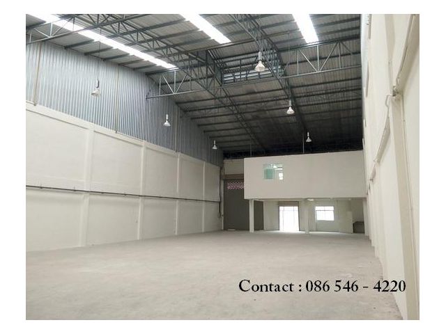 โรงงาน ให้เช่า สร้างใหม่ พร้อม office สุขสวัสดิ์ ประชาอุทิศ ขนาด 300 ถึง 500 ตารางเมตร