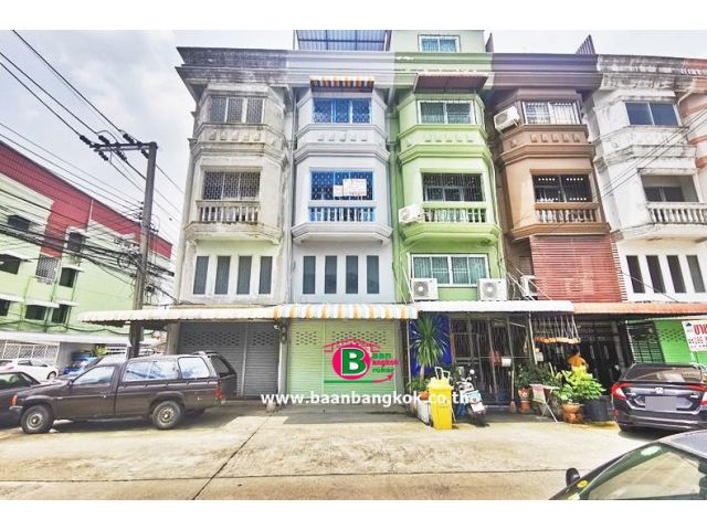 อาคารพาณิชย์ 4 ชั้น โครงการ อัมรินทร์นิเวศ 3 ผัง 4 เนื้อที่ 14 ตรว. มี 4 ห้องนอน 2 ห้องน้ำ ถนนสายไหม