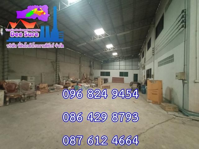 R118 ให้เช่าโรงงาน 2400 ตรม.ติดถนนใหญ่ สมุทรสาคร พร้อม รง.4 ค่าเช่าถูกมาก