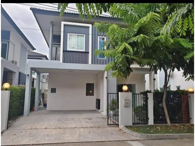 บ้านเดี่ยว ให้เช่า พร้อมเฟอร์ หิ้วกระเป๋าเข้าอยู่ หมู่บ้านอิคอนเนเจอร์ รามอินทรา109