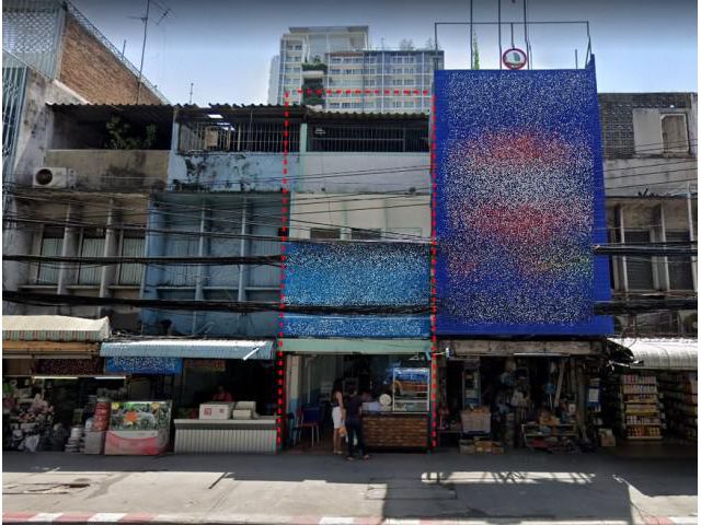 รหัสทรัพย์  8972  ตึกแถว  ติดถนนสุขุมวิท หน้าตลาดพระโขนง  ใกล้ BTS พระโขนง