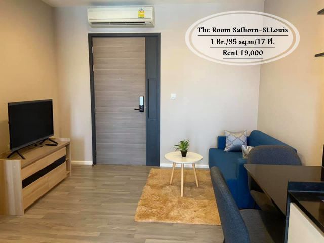 เช่า The Room Sathorn-St.Louis / 1 นอน/  35 ตร.ม /ชั้น 17 ใกล้ BTS สุรศักดิ์ เช่า 19,000