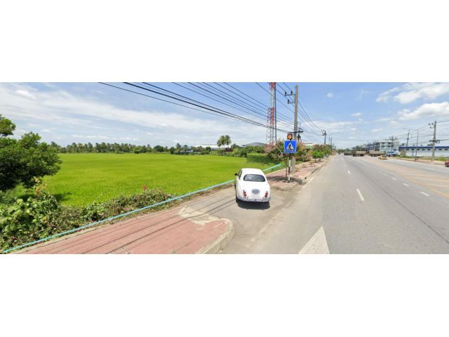 ขายที่ดิน 3 ไร่ พื้นที่สีชมพู ทำเลดีเหมาะทำโรงงาน โกดัง ปั๊มน้ำมัน ฯลฯ ติดถนนนครชัยศรี เยื้องทางเข้าวัดงิ้วราย