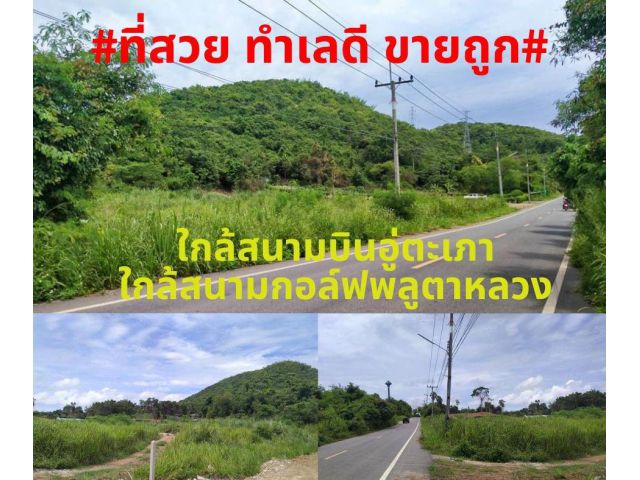 #ที่สวยทำเลดี ขายถูก#ขายที่ดินสวยทำเลดีติดถนนดำ 4 ไร่เศษ พิกัด ต.พลูตาหลวง อ.สัตหีบ จ.ชลบุรี ไร่ละ 2,700,000 บาท