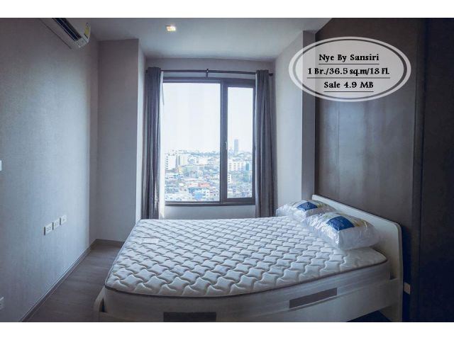 ขาย- Nye By Sansiri/ 1นอน / 36.5 ตร.ม./ชั้น 18 / ขาย 4.9 ล้าน ใกล้ BTS วงเวียนใหญ่