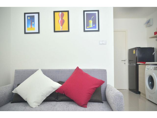 ให้เช่าคอนโด Aspire ลาดพร้าว 113 ชั้น 8 ใกล้เดอะมอลล์บางกะปิ Fully Furnished