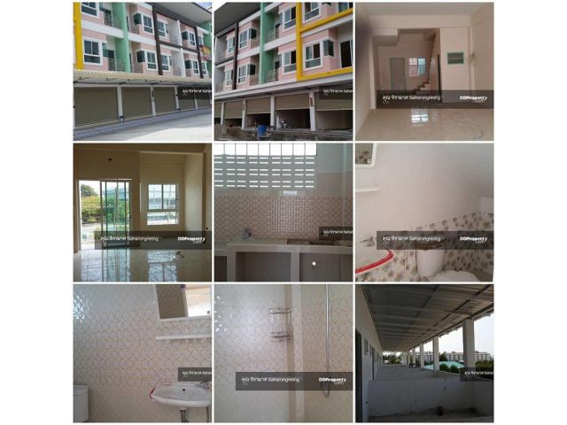 ตึกแถวทำเลทองใกล้นิคมอมตะ Building for rent near Amata City Chonburi  New Building for rent near Amata Industrial City C