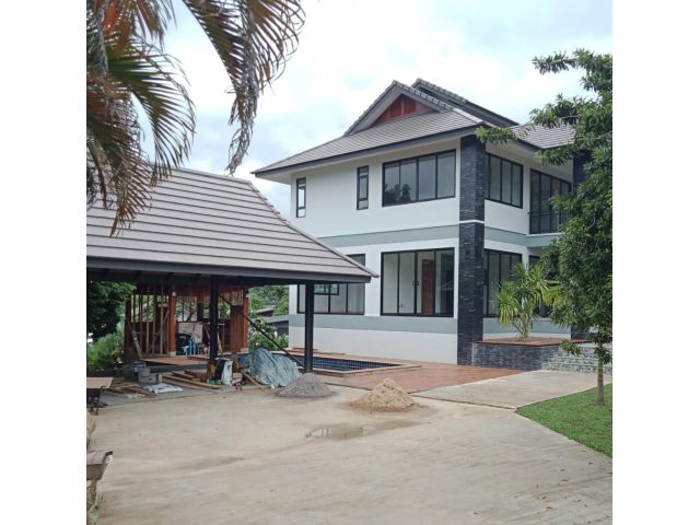 บ้านสร้างใหม่ ห้วยทราย อ.แม่ริม