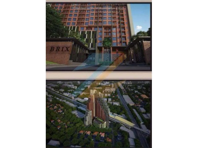 ขายดาวน์ คอนโดหรู BRIX Condominium 30 ตร.ม. ชั้น 27 (วิวแม่น้ำ) ติดสถานีสิรินทร