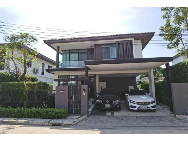 บ้านเดี่ยวหมู่บ้านมัณฑนา เลค วัชรพล บ้านสวยแต่งครบ