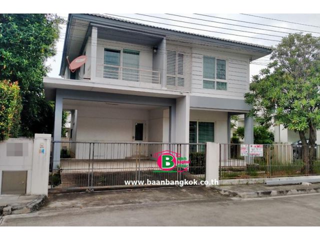 บ้านเดี่ยว 2 ชั้น โครงการ ชัยพฤกษ์-บางใหญ่ เนื้อที่ 56.2 ตรว. มี 3 ห้องนอน 3 ห้องน้ำ ถนนกาญจนาภิเษก