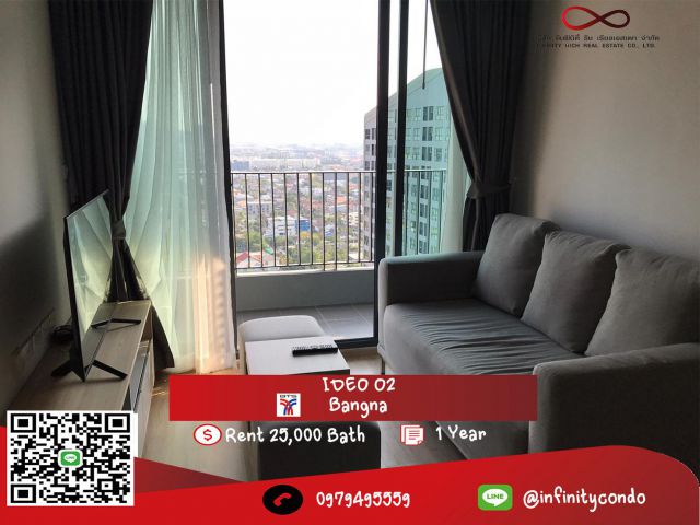 ให้เช่าcondo IDEO O2 BTS Bangna
