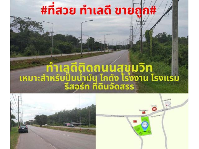 #ที่สวยทำเลดี#ขายที่ดินเปล่า เนื้อที่ 5-1-30 ไร่ ต.แกลง อ.เมือง จ.ระยอง ราคาไร่ละ 4,500,000 บาท