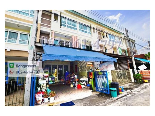 ขายทาวน์โฮม 3ชั้น หมู่บ้านสินทรัพย์1 รังสิต-คลอง 4 ธัญบุรี ปทุมธานี ทำเลค้าขาย