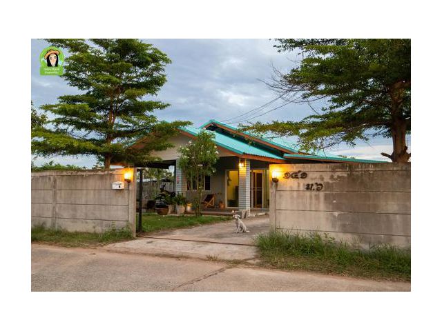 บ้านหัวเรือ บ้านสวนเนื้อที่เยอะ สวนน่าอยู่ มีบ่อเลี้ยงปลา