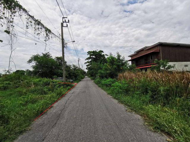 ขายที่ดิน 97ตรว เหมาะสร้างบ้าน โฮมออฟฟิช หน้ากว้างติดถนน ซ.สังฆสันติสุข38 หนองจอก ราคาถูกมาก
