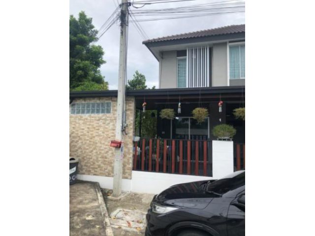 BS106 ขายบ้านทาวน์โฮม2 ชั้น หลังมุม พฤษาวิลล์ รามอินทรา-วงแหวน (กาญจนาภิเษก 6/1 หรือคู้บอน 27 แยก 10 ) เนื้อที่ 36 ตรว