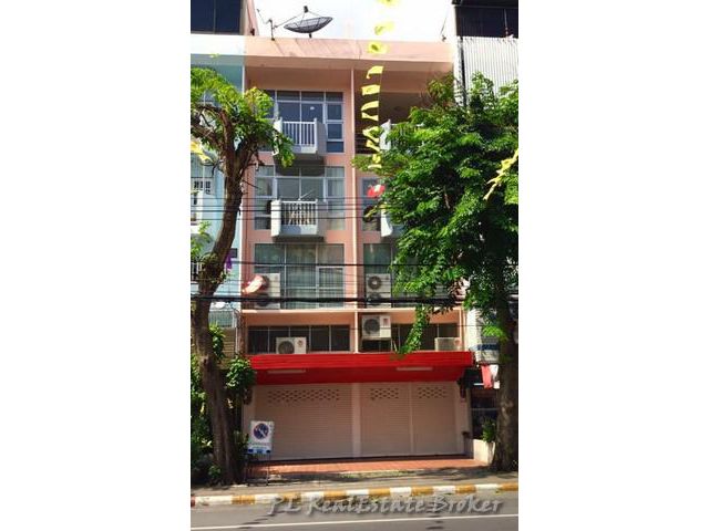 ขายอาคาร2 คูหา 5ชั้น บางลำพู ถนนพระสุเมรุ มีลิฟท์
